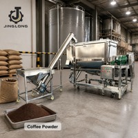 Mélangeur de poudre horizontal, capacité 2100L, matériau SUS304, pour le mélange de poudre de café et de détergent, pour utilisation en élevage de volailles, de bovins et de bétail.