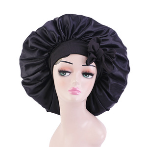 Bonnets USA <span class=keywords><strong>Bonnet</strong></span> De Femmes imprimé africain sous les cheveux chapeau 2023 personnalisé soie bonnets de couchage léger - Product Image 3