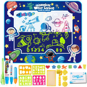 100*80cm extra große Größe leuchtet im Dunkeln Zeichenbrett Aqua Magic Mat Lernspiel zeug Wasser Doodle Mat - Product Image 3