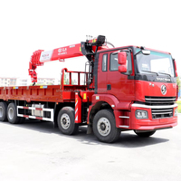 Camión de Carga Pesada Shacman 8x4 con Grúa Hidráulica de 14 Toneladas, Motor Weichai, Monitoreo Remoto, al Mejor Precio