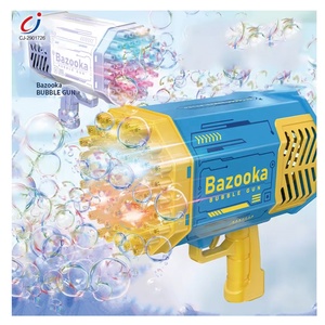 Chengji ánh sáng tự động bong bóng Blower Maker Súng trẻ em Đồ chơi juquetes Súng Bong Bóng Rocket Bazooka Launcher bong bóng súng máy 69 - Product Image 1
