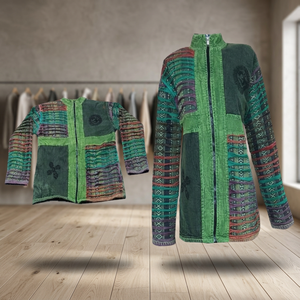 SK NOOR and SON PRESENTS WINTER DENIM ACID WASH ECO-FRIENDLY COTTON JACKETS with <b>FLEECE</b> Lining INDIAN EXPORT QUALITY - Product Image 3