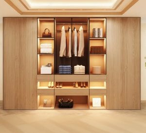 KINGV New Chinese style <strong>wicker</strong> style <strong>wardrobe</strong> - Product Image 2