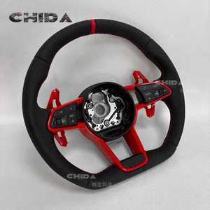 <span class=keywords><strong>Volante</strong></span> de Cuero Personalizado de Alta Calidad para <span class=keywords><strong>Audi</strong></span> Tt R8 Rs5 Rs6 Rs7 Rs3 Rs4 Rs5 A3 A6 S4 S5 A6 C7 <span class=keywords><strong>A4</strong></span> B8 B9 - Product Image 2