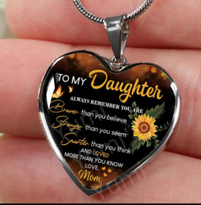 Nuova Collana con Cuore in Metallo e Messaggio Personalizzato, Regalo per Fidanzata, Mamma, Papà, Figlia, Sorella - Product Image 5