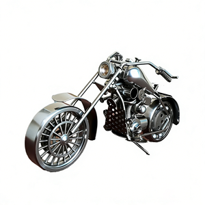 Modellino di <span class=keywords><strong>Moto</strong></span> in Metallo Stile Nordico Vintage per Harley, Ornamento Artigianale in Ferro per Decorazione Casa e Sport - Product Image 1