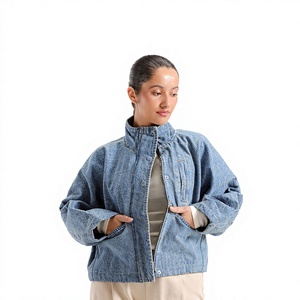 Chaqueta Vaquera de Invierno ELYSIAN INDUSTRIES, Azul, 100% Algodón, Corte Regular Informal, Transpirable, Lavado a la Piedra, Cierre de Botones, Bolsillos - Product Image 1