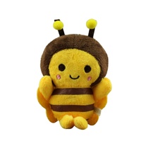 Mainan Boneka Kapas Lebah Kecil Mini Hadiah Ulang Tahun Anak dengan Gantungan Aksesoris Pakaian Ransel Boneka Gantungan Kunci
