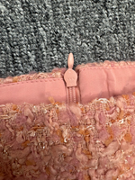 Ensemble Blazer et Pantalon en Tweed Rose pour Femme, Boutons Dorés, Style Parisien Élégant, Luxe Printemps 2026