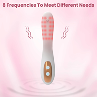 Weiblicher G-Punkt-Vibrator mit rotem LED-Licht, Gesundheits-Erwachsenenspielzeug, Klitorisstimulator, Dildo, Rosen-Sexspielzeug für Frauen