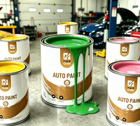 Usine de peinture automobile chinoise, prix compétitif, plusieurs couleurs, laque automobile 2K, couche transparente, haute brillance, vernis automobile à haute teneur en solides