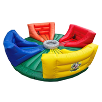 Estructura de Juego Inflable Hipopótamo Hambriento, Material de PVC, Uso en Exteriores, Hogar y Comercial