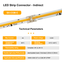 Connecteur de bande LED SXZM CCT à 3 broches sans soudure, connecteur rapide pour bande LED de 8 mm et 10 mm