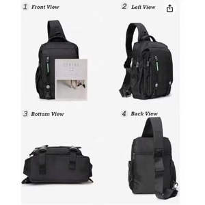 Muestra Gratuita de Bolsos Bandolera Personalizados, Mochilas de Pecho y Hombro para Hombre, Bolsa de Hombro con Correa de Alta Calidad, Bolsa de Pecho con Carga USB - Product Image 4