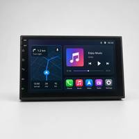 Pemutar MP5 Mobil OLED 2 DIN Universal, Radio, Navigasi GPS, CarPlay Nirkabel, Android Auto untuk Head Unit FM, AI Voice DSP