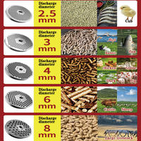 Machine à granulés d'aliments pour volailles de 50 à 320 kg/h, machine à granulés d'aliments pour bétail, machine à fabriquer des granulés adaptée aux petites usines d'aliments pour animaux