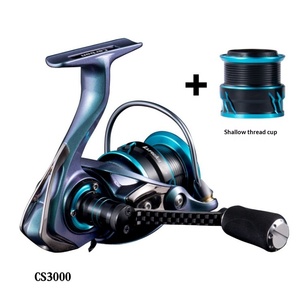 Lurekiller Nouveau <span class=keywords><strong>Moulinet</strong></span> à Pêche Spinning en Fibre de Carbone à Double Bobine, Léger, pour Pêche au <span class=keywords><strong>Calamar</strong></span>, Pêche en Roche, Main Gauche, 9+1BB, Pêche en Mer - Product Image 5