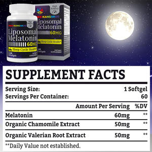 Supplément de mélatonine pour le sommeil profond aide à réguler et améliorer les cycles du sommeil Gélules de mélatonine liposomale vente en gros - Product Image 3