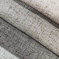 Tissu d'ameublement en coton lin teint en fil tricoté avec fonction occultante pour la décoration intérieure rideaux canapés lin polyester mélange