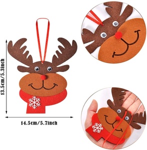 Kit de artesanía de Reno para <span class=keywords><strong>Navidad</strong></span>, 4 piezas, decoración de Reno de fieltro - Product Image 2