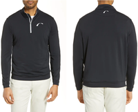 Pulls de golf classiques pour hommes à col zippé 1/4 – Sweat-shirts performants pour la saison automne