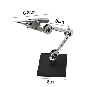 Support de soudage de précision Auble en acier inoxydable à trois doigts, pince à <span class=keywords><strong>fer</strong></span> à <span class=keywords><strong>souder</strong></span> double tête stable et réglable - Product Image 3