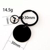 Porte-clés Ywyougang Graine de Moutarde Montagne 4 Couleurs Acier Inoxydable Gravure Laser Personnalisable Pendentif Clé Dessin Animé Vintage Tendance Cadeau
