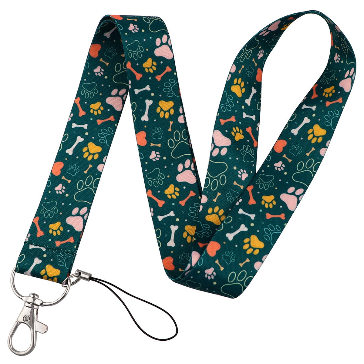 Wholesale Stain Lanyards Anti-Lost ID Name Badge Card Holder Fashion Dog Claw Design Lanyard Accessories Promotional Gifts Image 4