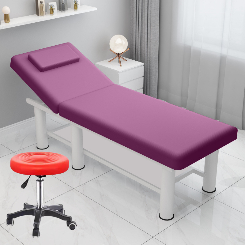 **Tabouret avec larges pieds de 75 cm, ceinture violette style années 80 - optimisation ingénieuse.**