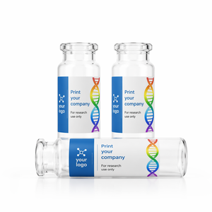 Research Use Self Adhesive Printed <b>Labels</b> Custom Logo Available for Peptide Specimen Xilin Vial Packaging - Product Image 2