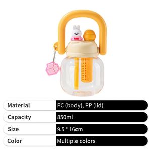 Gym Stylish With Handle Straw Custom Logo Colorful Water Bottle for Promotion - Product Image 5