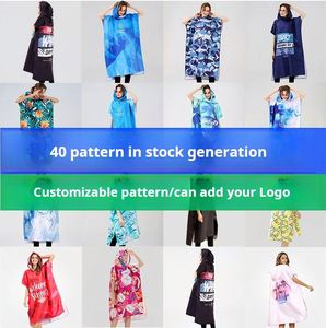 Peignoir à capuche à séchage rapide pour la natation, serviette en microfibre, poncho de plage pour la plongée - Product Image 3