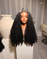 Perruque Pixie Bouclée Prête à Porter en Cheveux Humains Indiens, Sans Colle, Vente en Gros, Cheveux Naturels avec Perruques Frontales HD Full Lace pour Femmes