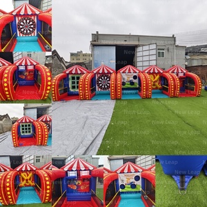 Yuedongインフレータブル5 in 1プレイゲームカーニバルコンボバスケットボールサッカーダーツリングトステーマハウス - Product Image 2