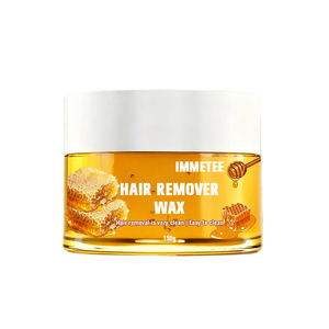 IMMETEE OEM/ODM Cire dépilatoire au <span class=keywords><strong>sucre</strong></span> et au <span class=keywords><strong>miel</strong></span> pour le corps et les jambes, perles douces et biologiques 150g pour l'épilation - Product Image 6