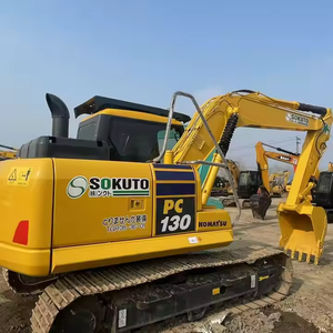 Nouvelle arrivée Excavatrice de 13 tonnes à bas prix pour machine de terrassement Komatsu Pc130 d'occasion avec moteur à noyau et moteur en stock - Product Image 4