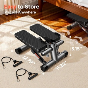 Full Body Workout 350LBS Capacity Twist Mini Stepper Exercise Home <strong>Step</strong> <strong>Machine</strong> With Resistance Bands - Product Image 6