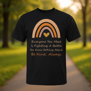 Encuentras a todos los que luchan en una batalla desconocida - Camiseta promocional - Product Image 3