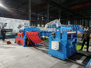 Fully Automatic Steel Coil Cut To Length Machine Metal Sheet Slitting Line Roofing Slitting Machine