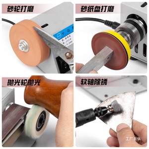Junxia Mini Belt Sander 24V 1040M Min Electric Desktop Grinder For <b>Knife</b> <b>Sharpening</b> Diy Tools - Product Image 3