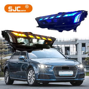 Fari a LED SJC Auto per <span class=keywords><strong>Audi</strong></span> <span class=keywords><strong>A4</strong></span> RS 2017-2019, <span class=keywords><strong>Accessori</strong></span> Auto, Nuovo Stile, Luci Anteriori Plug and Play, Gruppo Fari A4L - Product Image 1
