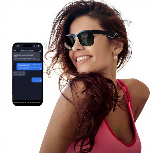 Cross-border AI Translation for Smart Glasses 100 Multi-language Real-time Translation Listening Songs Talking