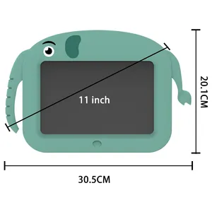 11 '' ช้าง LCD แผ่นรองเด็ก การ์ตูนสัตว์ กระดานวาดภาพ LCD แท็บเล็ตเขียนอิเล็กทรอนิกส์แบบลบได้