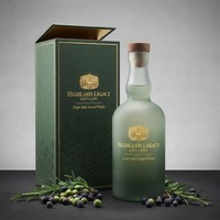 Bouteille en verre super-flint de 500 ml pour whisky, spiritueux, bourbon, scotch, vide, vente en gros, emballage personnalisé, fournisseur OEM d'usine