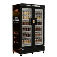 Distributeur automatique intelligent Qingo grande capacité pour aliments congelés, collations et boissons