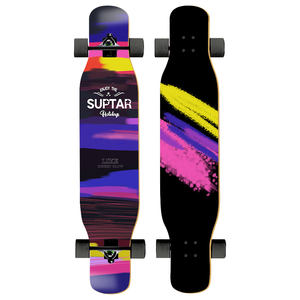 Planche <span class=keywords><strong>Longboard</strong></span> complète en bois d'érable, Street personnalisé, bon marché, pour la danse en descente, 46 - Product Image 6