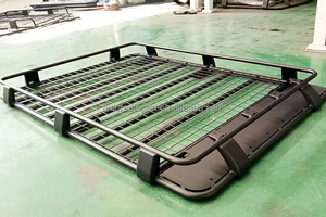 Portaequipajes Trasero y Barra de Techo de Acero HFTM para SUV, Compatible con Jeep Grand <span class=keywords><strong>Cherokee</strong></span> 2017, Capacidad de 300 kg, para Campismo al Aire Libre - Product Image 5