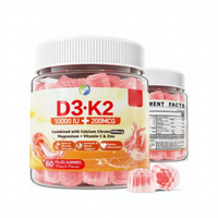 Gummies Halal OEM SPL enrichies en Calcium, Vitamine D3 et K2 – Vitamines et Suppléments pour la Santé Osseuse – Gummies Vitamine D3 K2