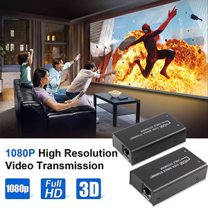 Yunzuo mở rộng 60m Ultra HD 1080p 3D TX RX HDMI Video Extender trên Cat6 CAT7 60m máy phát và máy thu - Product Image 6