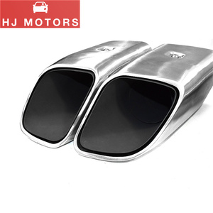 <span class=keywords><strong>1</strong></span> cặp 304 thép không gỉ xả lời khuyên cho Porsche Cayenne 2010 2014 Turbo Muffler ống xả hệ thống ống xả xe đuôi họng - Product Image 5